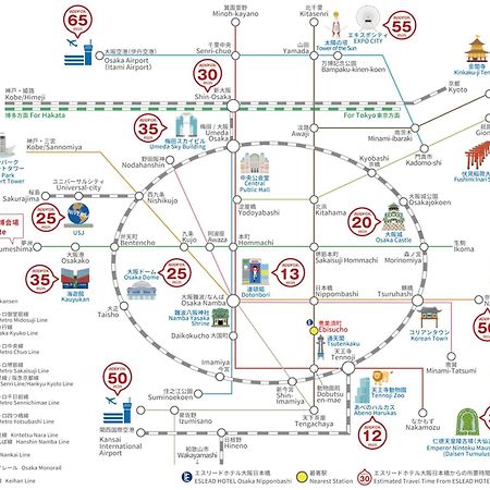 Eslead Hotel Osaka Nipponbashi Bagian luar foto
